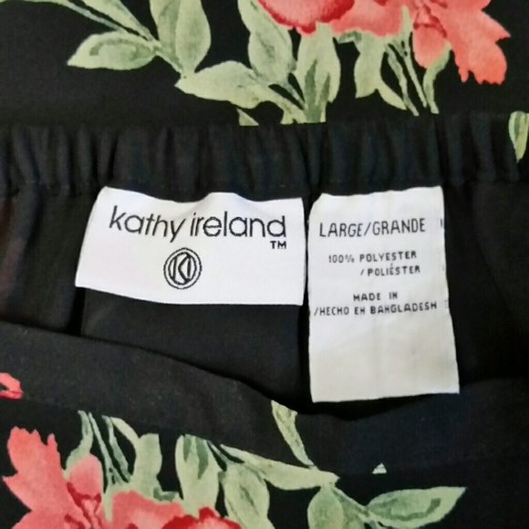 kathy ireland Floral Long Skirt Sz L. EUC - Picture 2 of 4